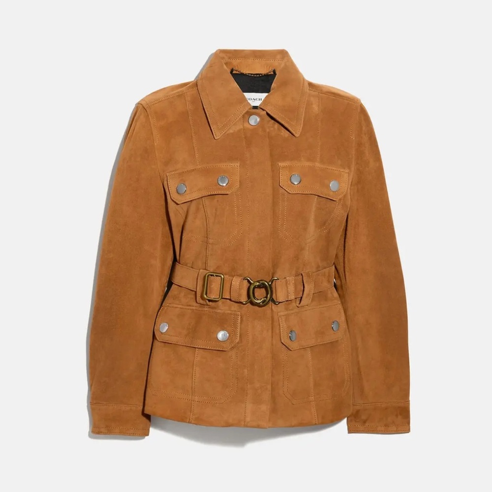 NWT Coach Suede Heritage Jacket